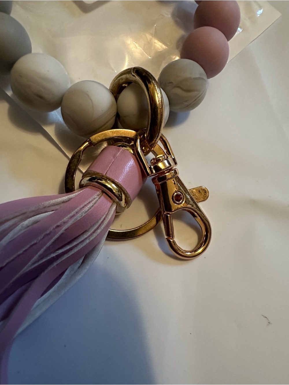 💜✨ Lavender Wristlet Key Ring Holder ✨💜 - Picture 2 of 4